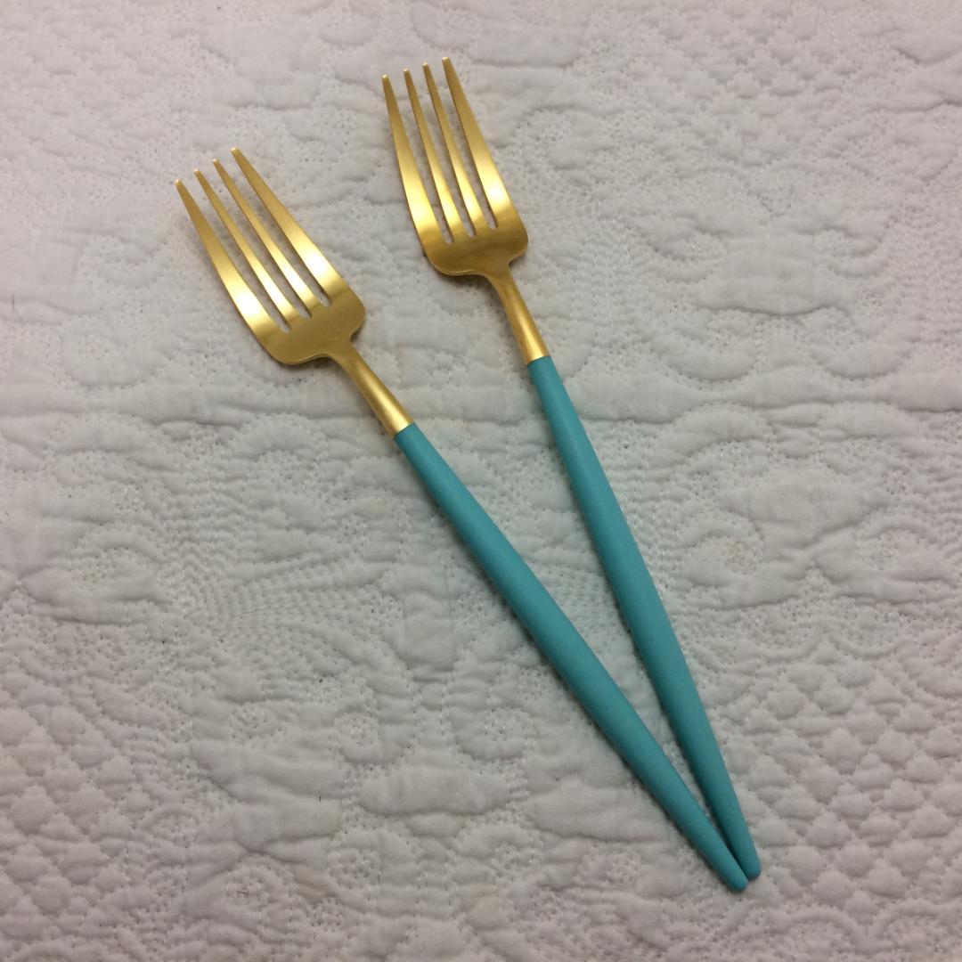セール価格！ クチポール GOA ターコイズ＆ゴールド ディナー3種