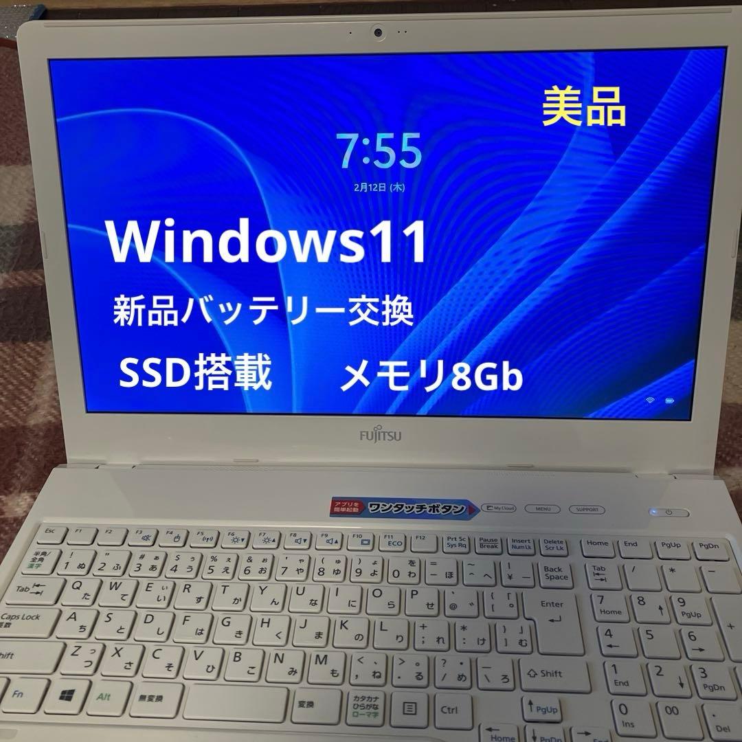 富士通 LIFEBOOK AH42/W ホワイト ノートPC