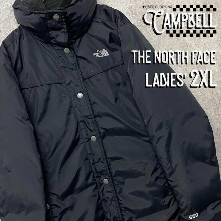 【希少☆USA企画90s】ノースフェイス ダウンコート レディース2XL
