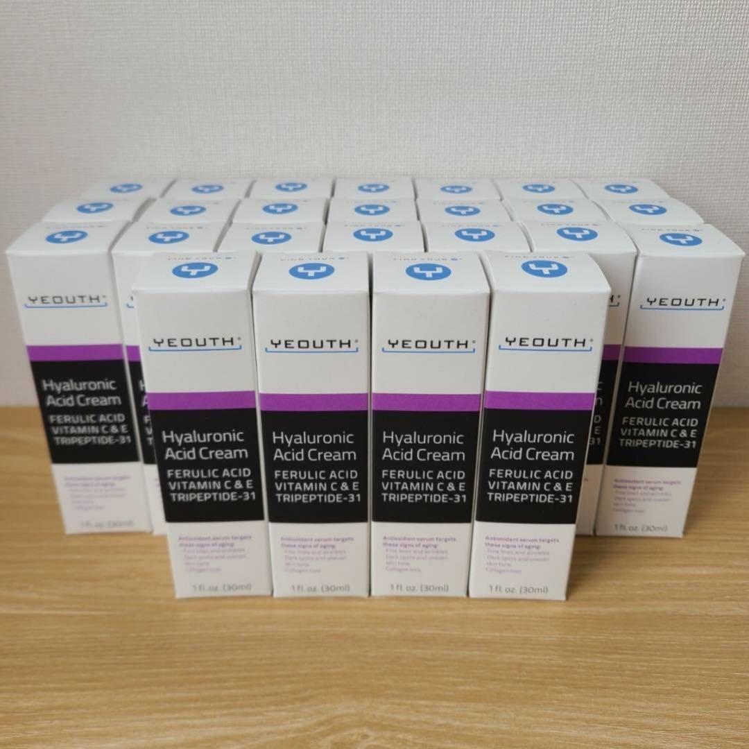 25本　YEOUTH ユース ヒアルロン酸 保湿クリーム YHAクリーム