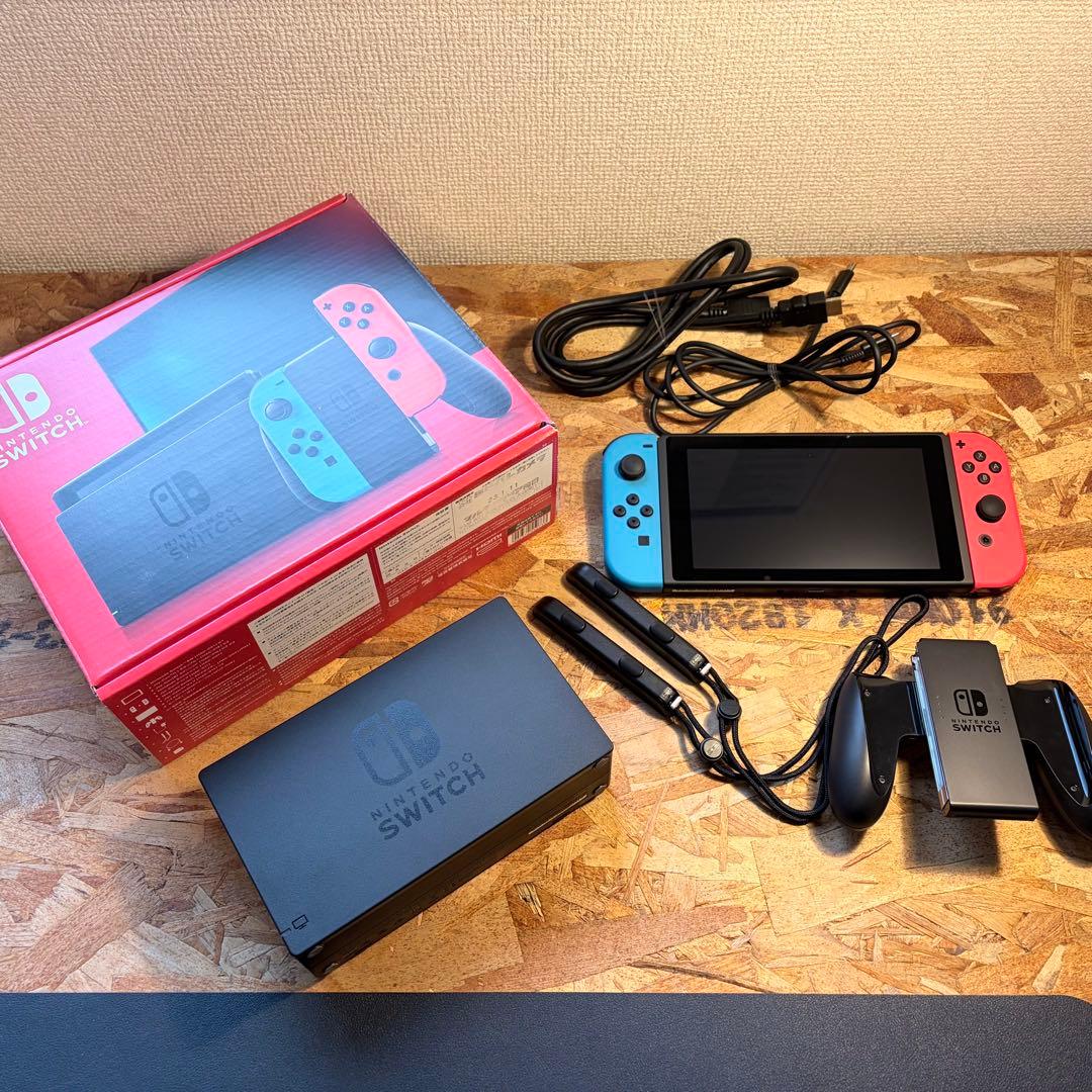 ニンテンドーSwitch 本体 初期型 箱あり 周辺機器セット