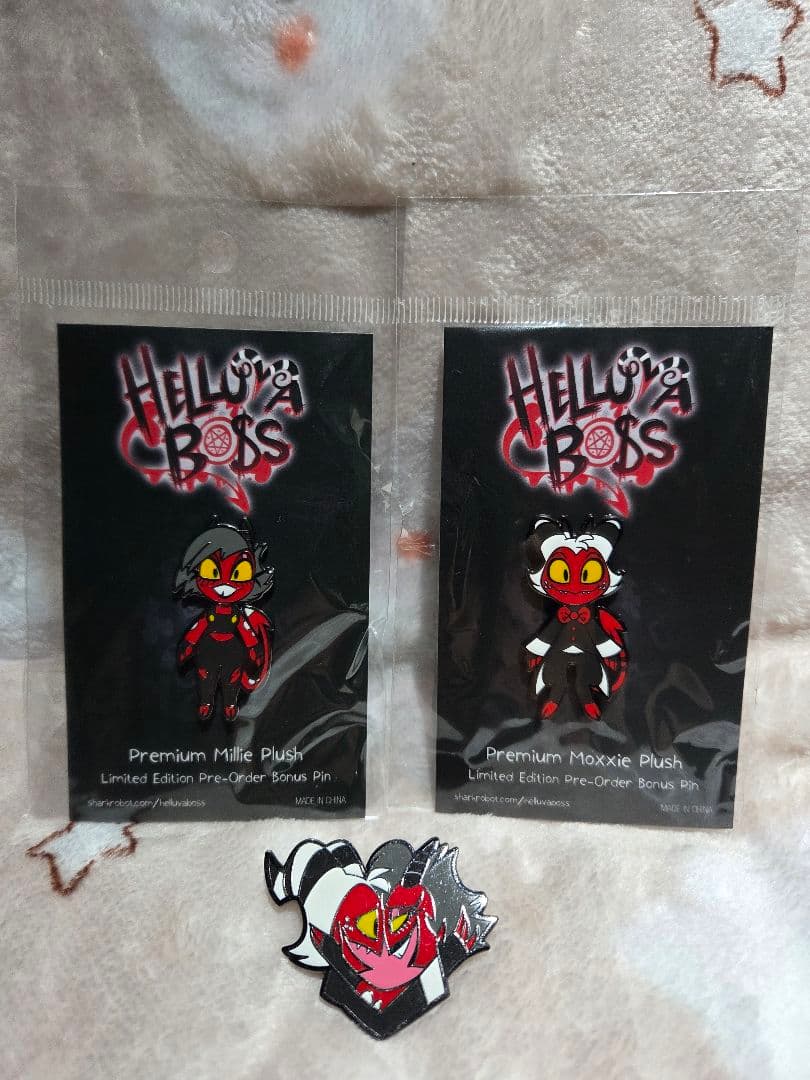 限定版プレオーダー ヘルヴァボス モクシー ミリー ピンバッジ 3点セット 2026年最新】ヘルヴァボス モクシーの人気アイテム - メルカリ