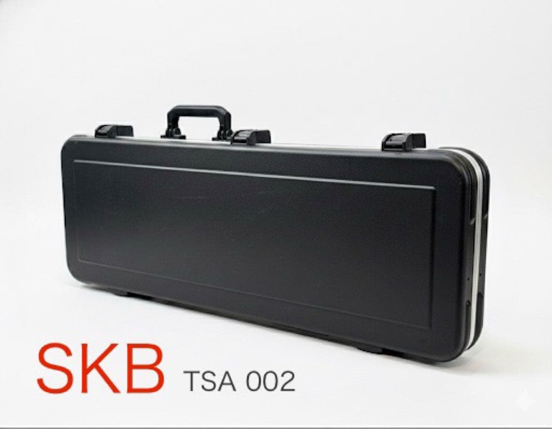 SKB TSA002 ギターハードケース 鍵無　新品クロス2枚付き　美品