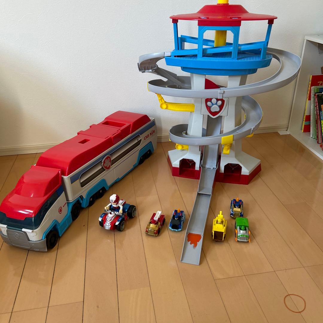 パウパトロール おもちゃセット 車両と基地