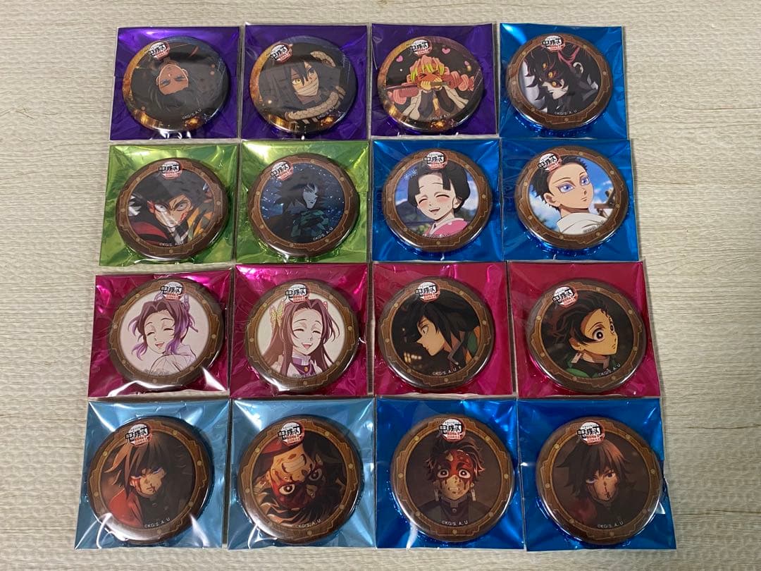 16点　美品　鬼滅の刃　缶バッジ　無限城編　コラボカフェ　決戦の火蓋を切る