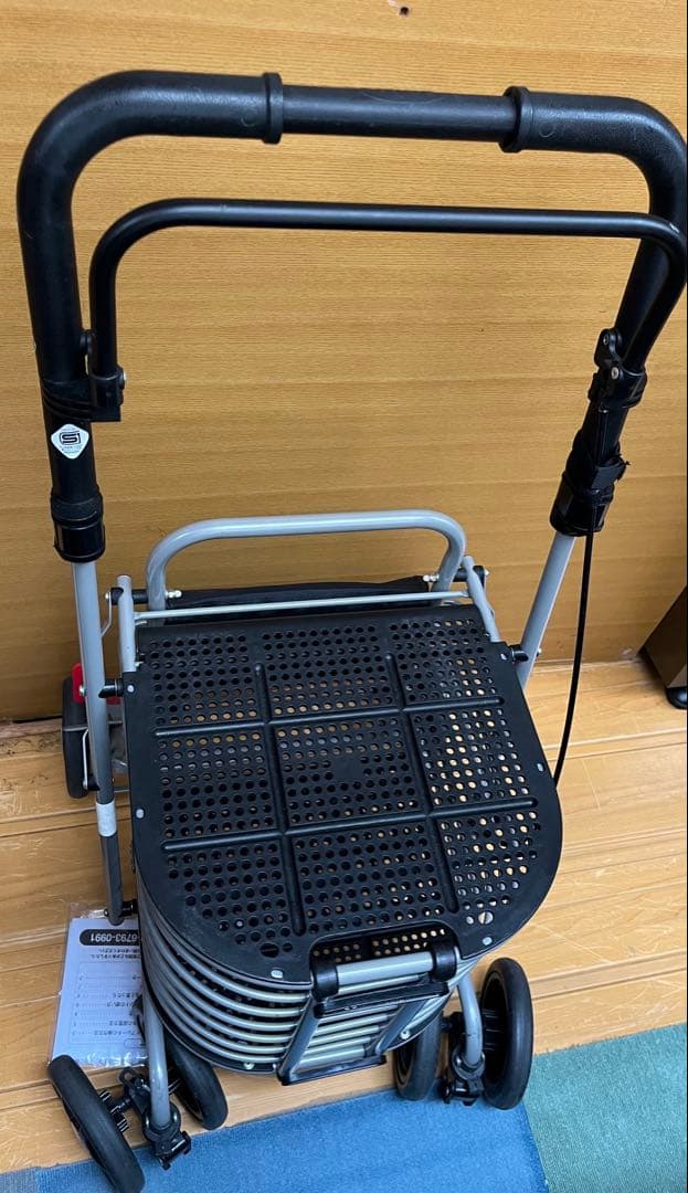 折りたたみシルバーカー ブラック【ひまわり様】