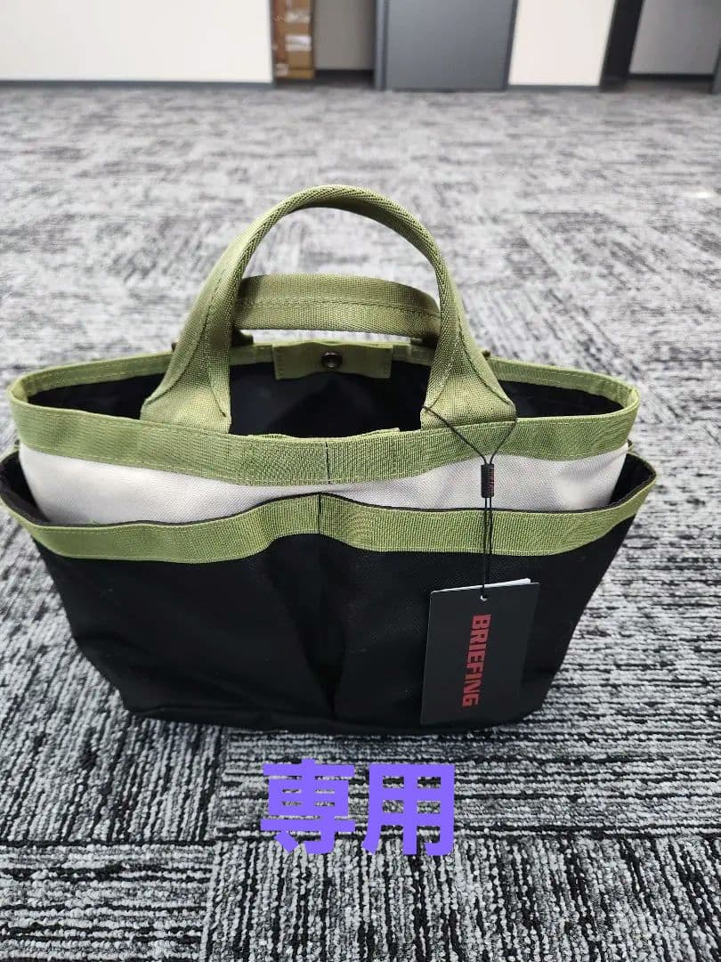 BRIEFING トートバッグ グリーン/ブラック ブリーフィング BRIEFING 日本正規品 カートバッグ メンズ レディース