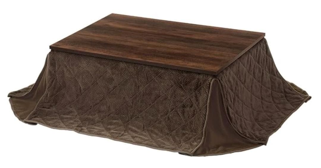 y*e様 ぼん家具 こたつテーブル 布団セット ウォールナット×ブラウン　新品 ぼん家具 こたつ おしゃれ こたつセット 掛布団 こたつテーブル 布団
