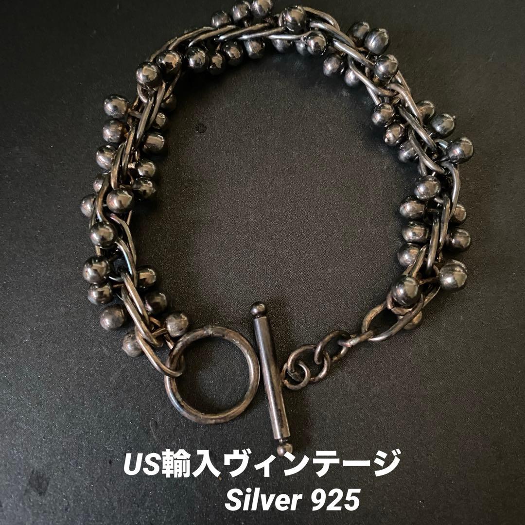 US輸入 メキシコ ヴィンテージ DNA ブレスレット シルバー925 Y2K