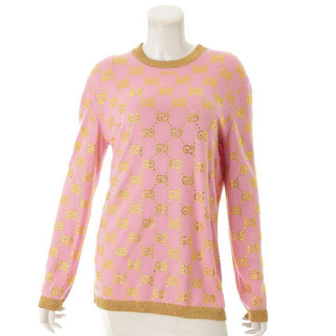 【新品未使用】Gucci クリスタルGG ニット セーター トップス S