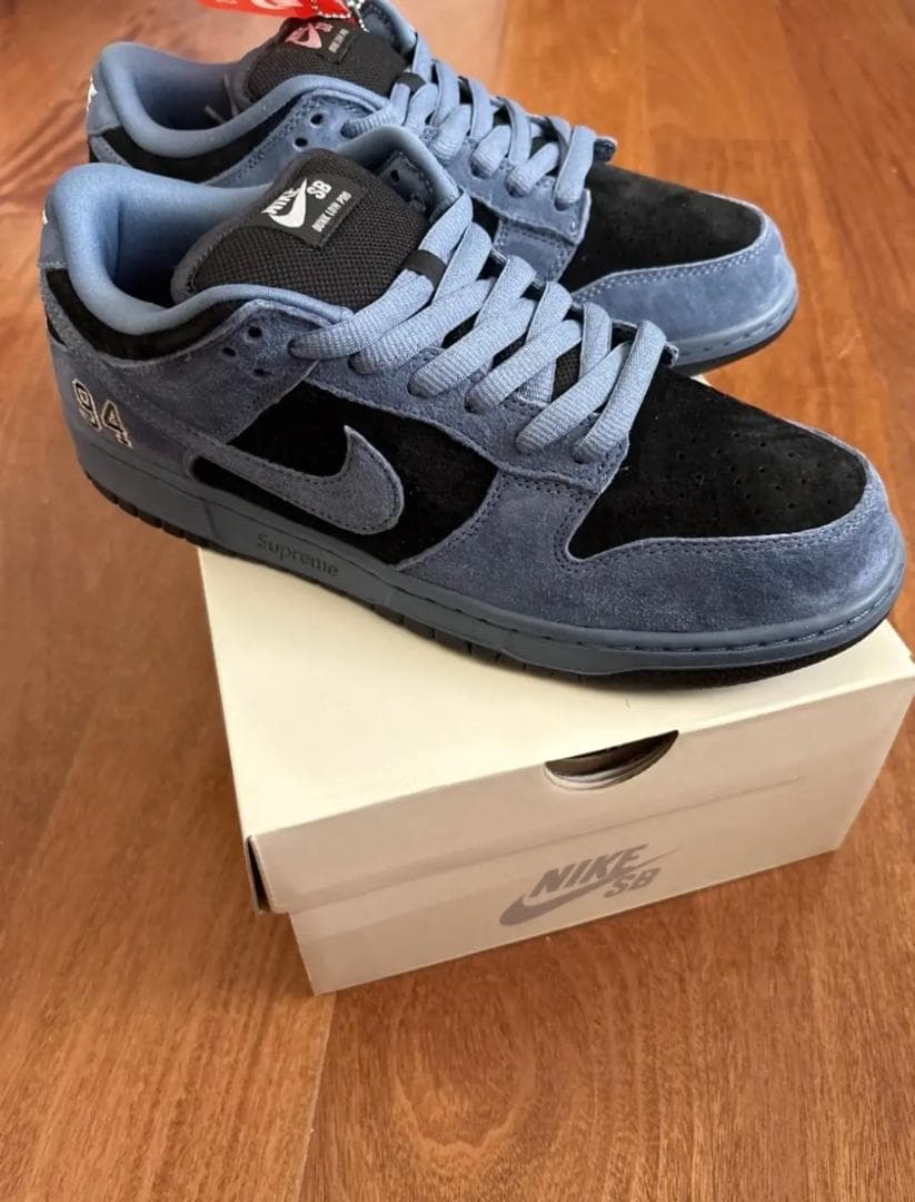 靴 supreme Nike SB Dunk Low QS 94 OceanFog Nike SB Dunk Low Supreme 94 Ocean Fog Men's - HQ8487-400 - US