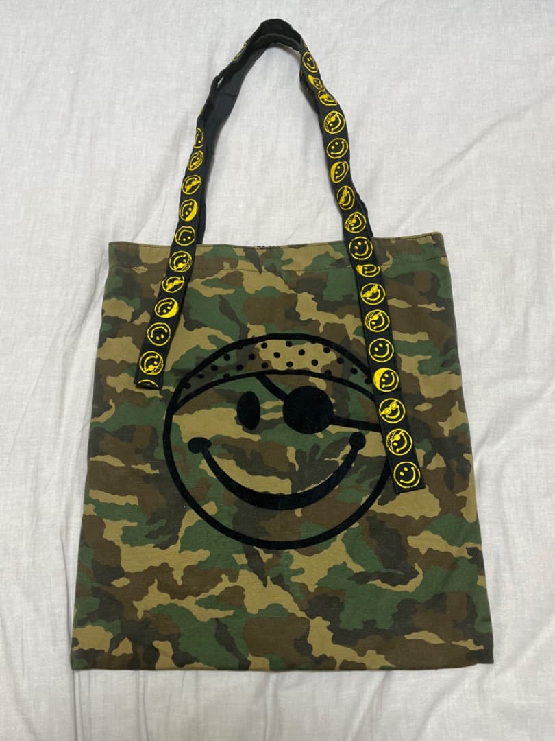 Bernhard Willhelm ベルンハルト 迷彩 スマイリー トートバッグ