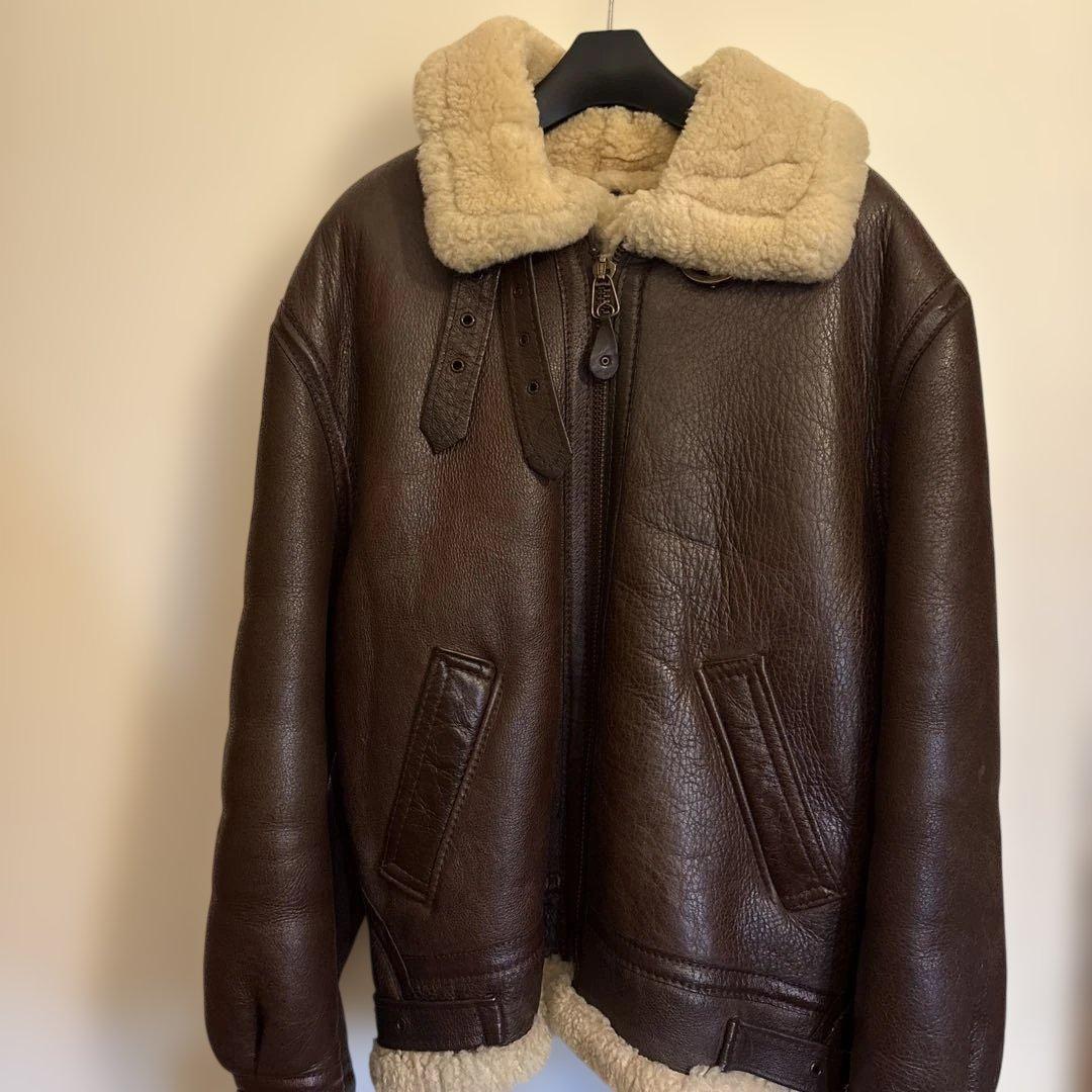 i.c.ySchott B-3 フライト　ムートンジャケット シープスキン