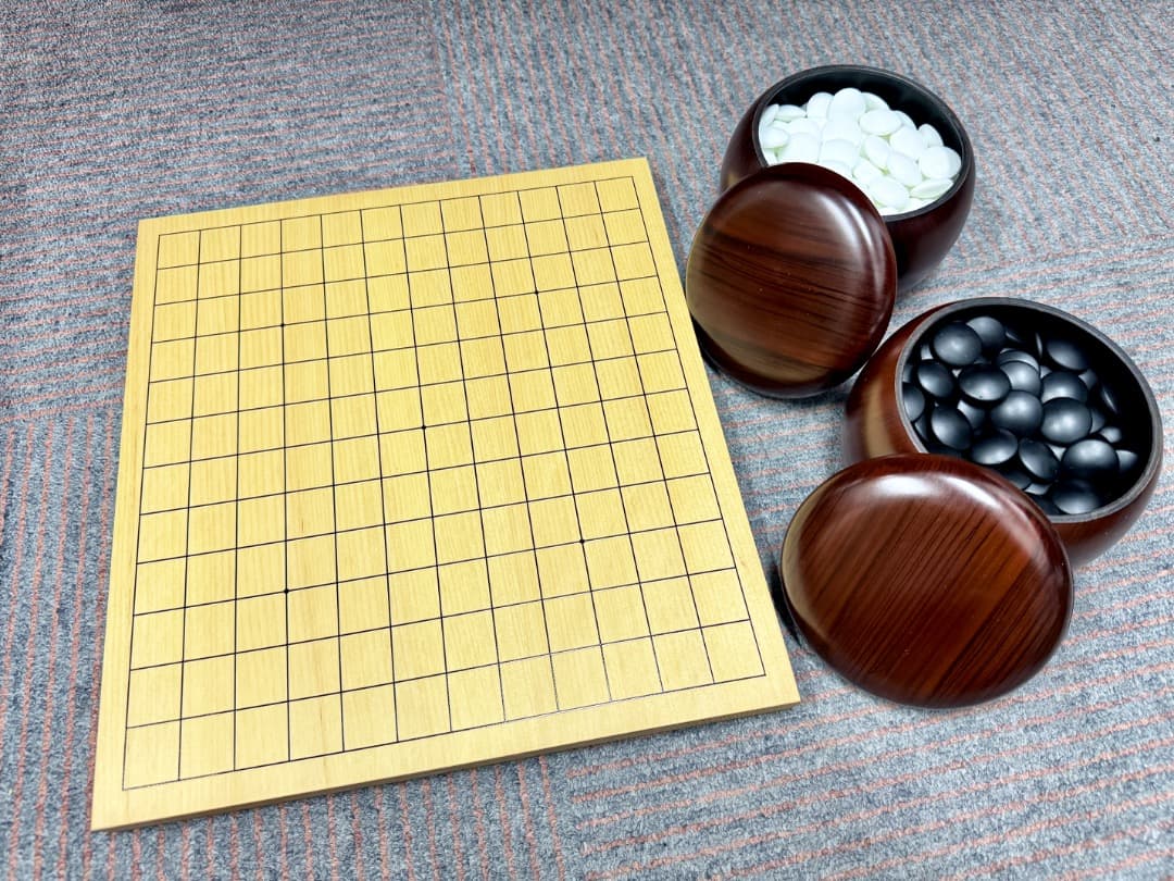 碁笥・碁石・碁盤セット 楽天市場】【囲碁セット】 すぐ始められます！碁石 碁笥 碁盤 19路 19