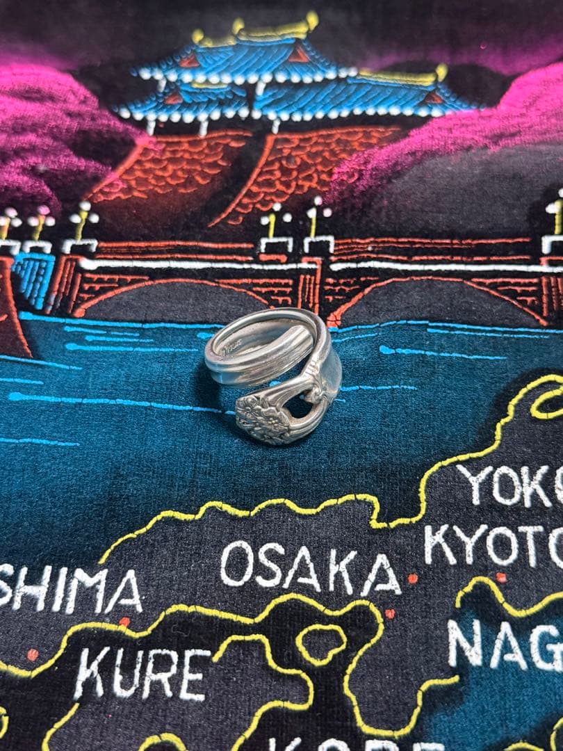 40s vintage rogers bros ring シルバープレート