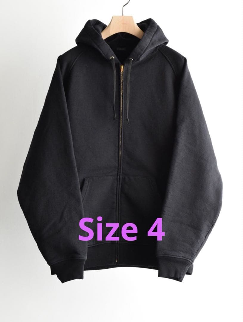 COMOLI(コモリ) / コットン裏毛 ジップパーカ 25AW サイズ4 - メルカリ