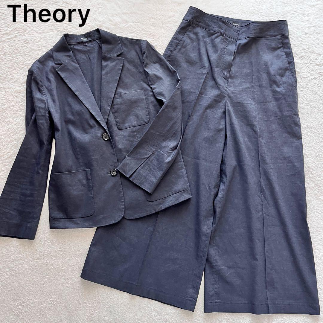Theory セットアップ スーツ テーラード ジャケット パンツ リネン
