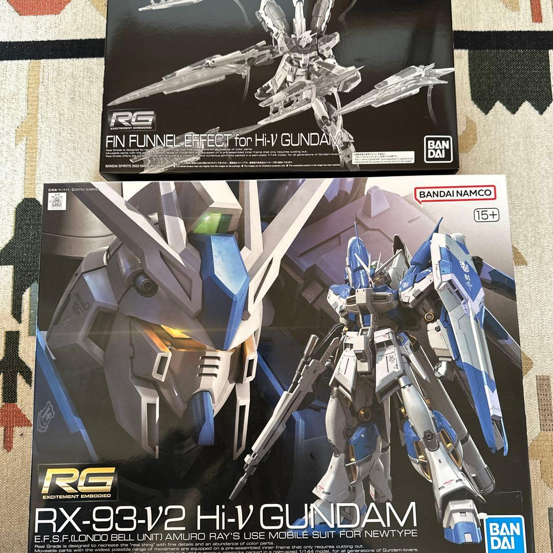 名*い様 RG ハイニューガンダム & フィンファンネルエフェクトセット