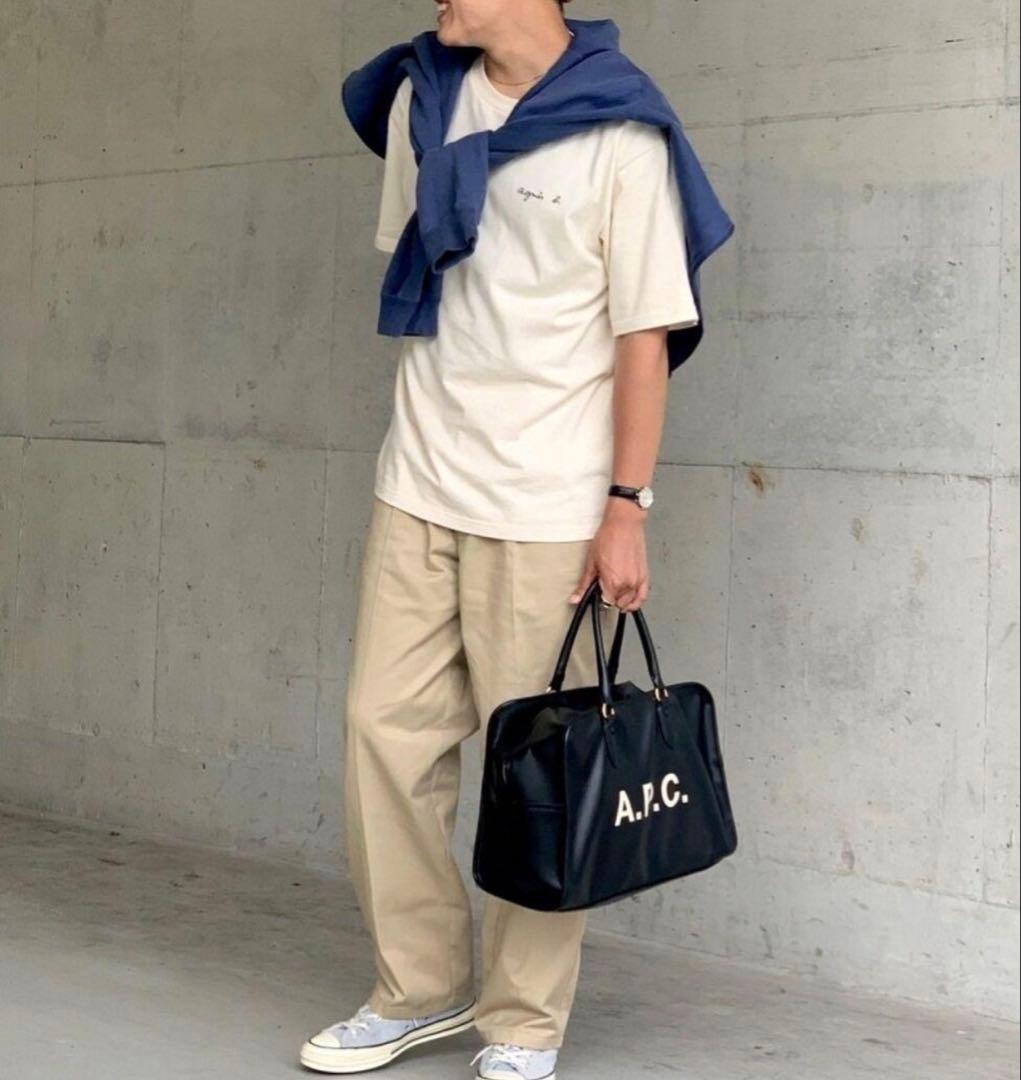希少限定品2018aw APC ボストンバック ボウリングバッグ トート レザー