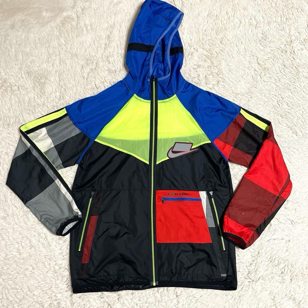 NIKE ナイキ　希少　ナイロンジャケット　ウィンドランナー　ジャケット Ｌ 希少NIKE ナイロンジャケット白ウィンドランナー - メルカリ