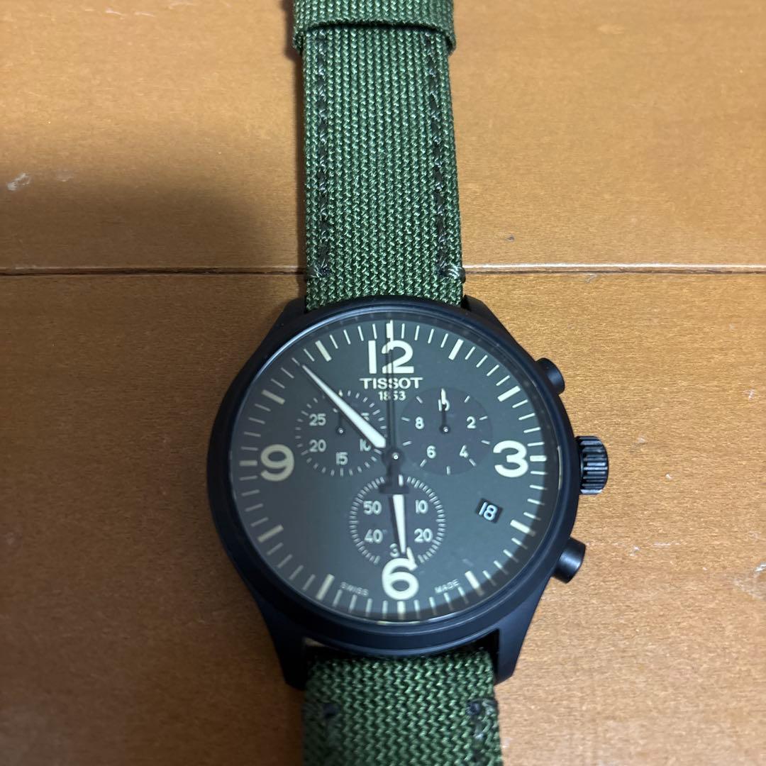 Tissot クロノグラフ ブラック グリーン