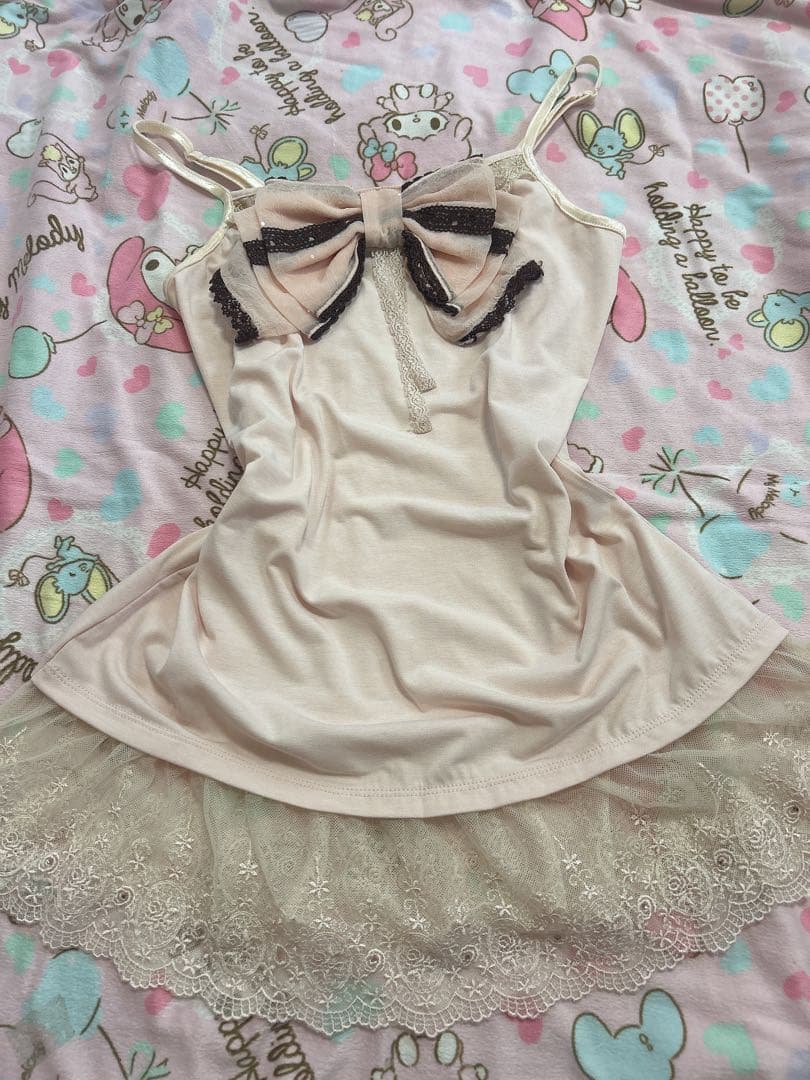 axes femme♡ビッグリボンキャミソール美品.希少.y2k