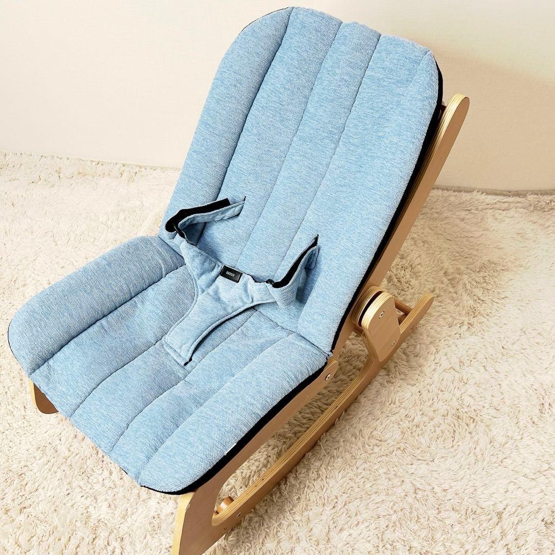 廃盤】KATOJI bome バウンサーチェア SS-03902 天然木 青 - メルカリ