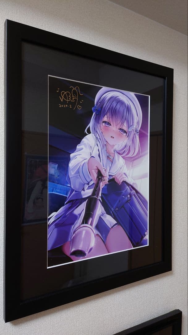 ゆんみ先生　WGC 直筆サイン入りA3複製原画「舐めてもいいよ…」