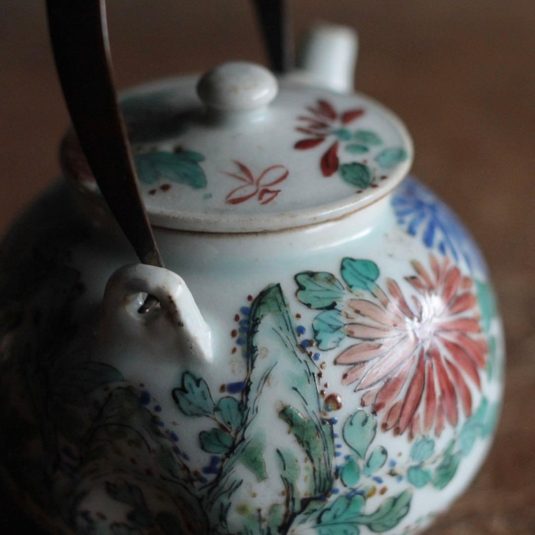 薩摩平佐 色絵 ちょか 急須 古美術 古道具 アンティーク S115717688