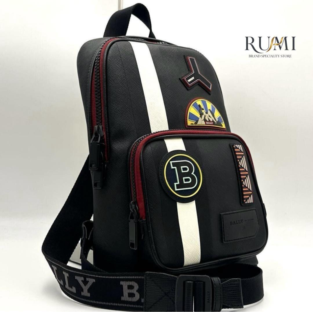 未使用級✨ Bally ワッペン トレスポ メンズ ボディバッグ ウエストポーチ