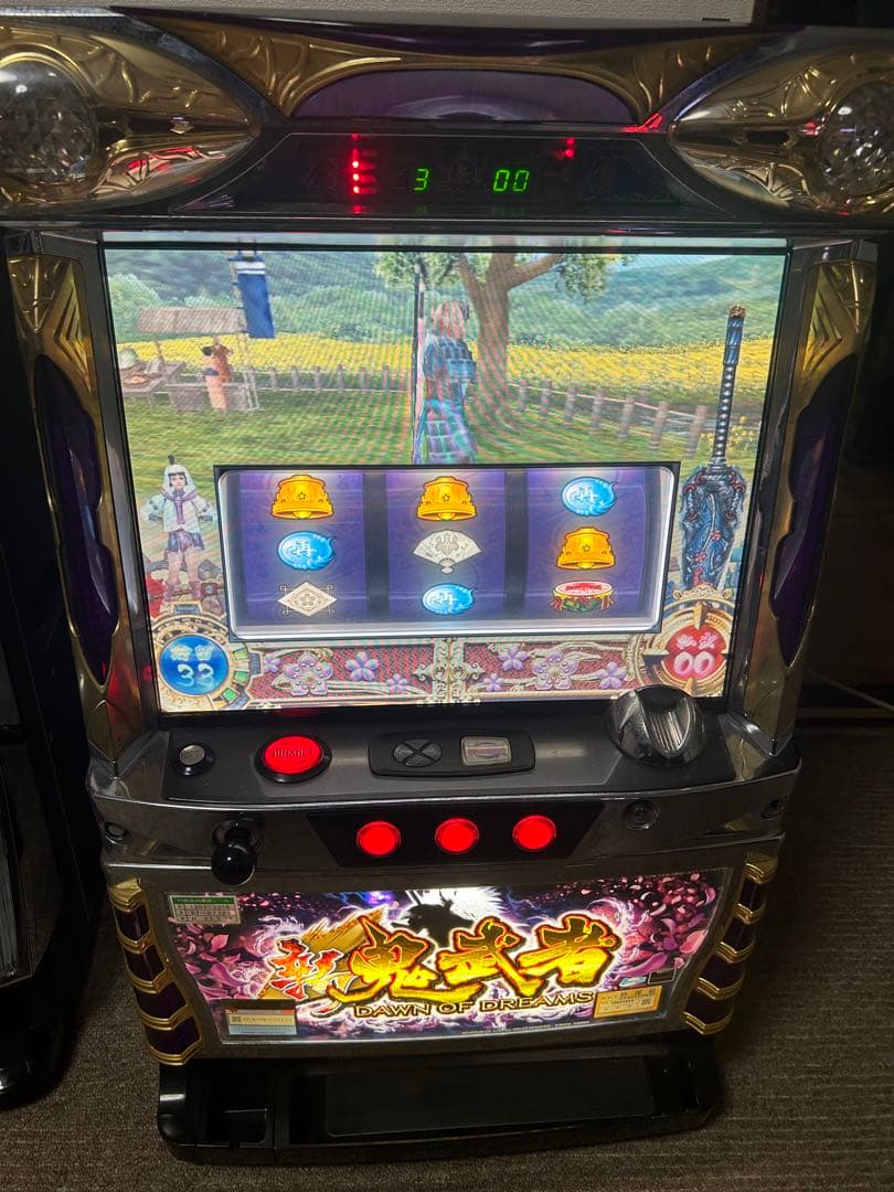 新鬼武者再臨実機送料込み ロデオ 新鬼武者 再臨 中古パチスロ実機 [2ch対応] A-SLOT