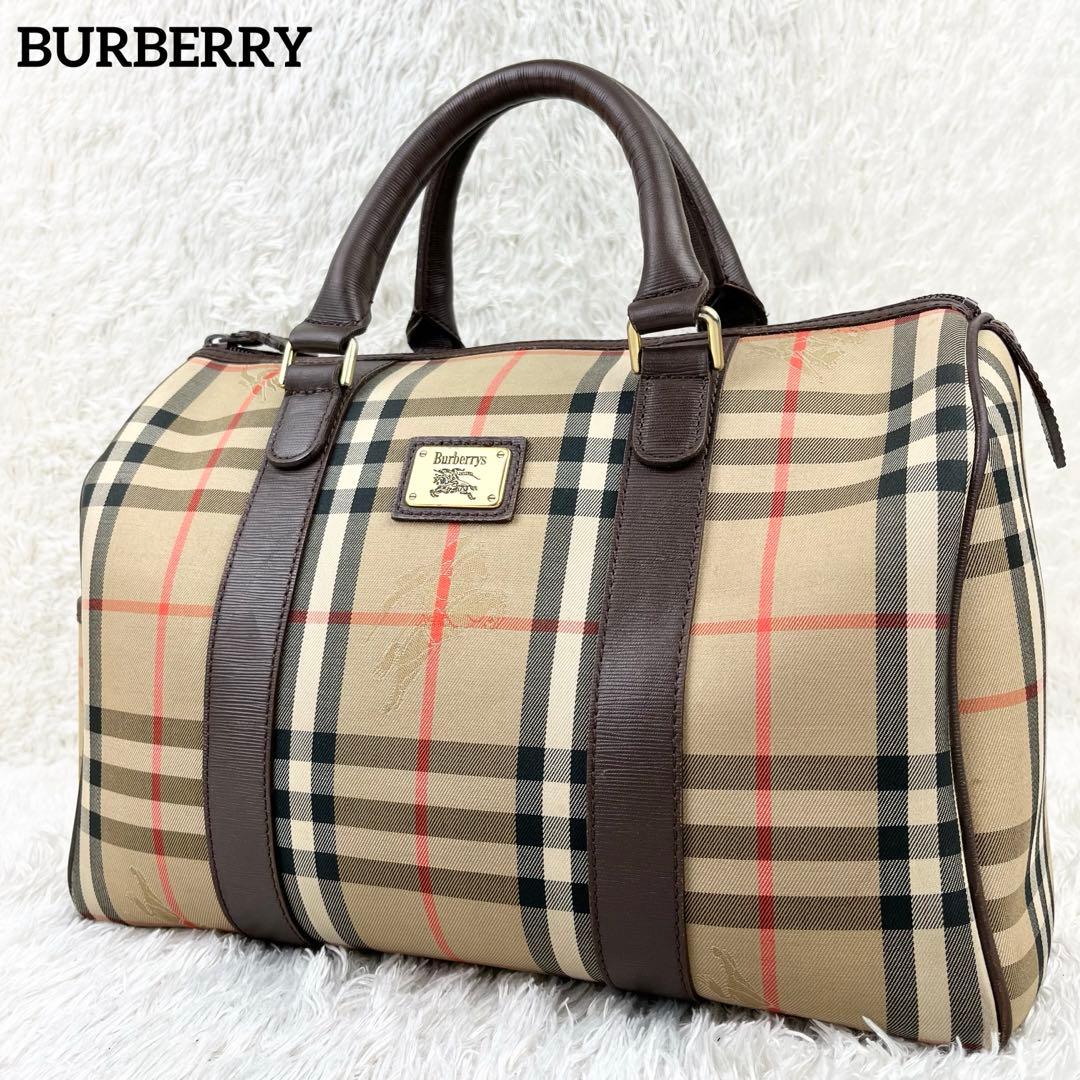 BURBERRY バーバリー ノバチェック シャドーホースミニボストン美品