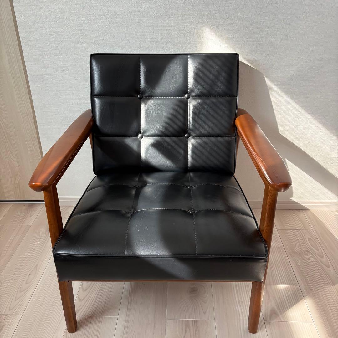 カリモク60 Kチェア　1シーター　スタンダードブラック　美品