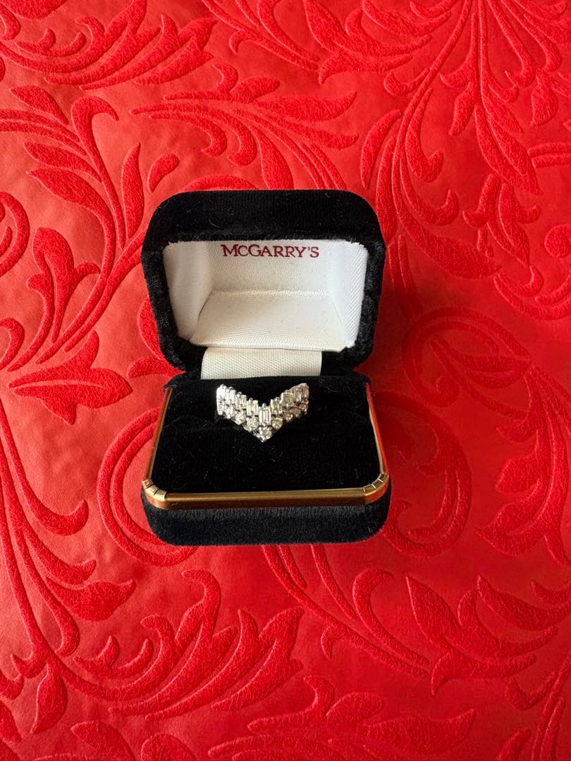 クリスタルリングセット（ハート型・フラワーデザイン）【鑑定書付】 リング ハート ピンクゴールド セブンハート クリスタル 可愛い