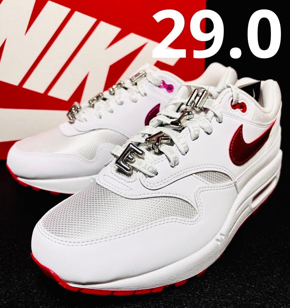 ■新品29.0cm■ナイキ エア マックス1 プレミアム ホワイト/レッド NIKE公式】ナイキ エア マックス 1 プレミアム メンズシューズ
