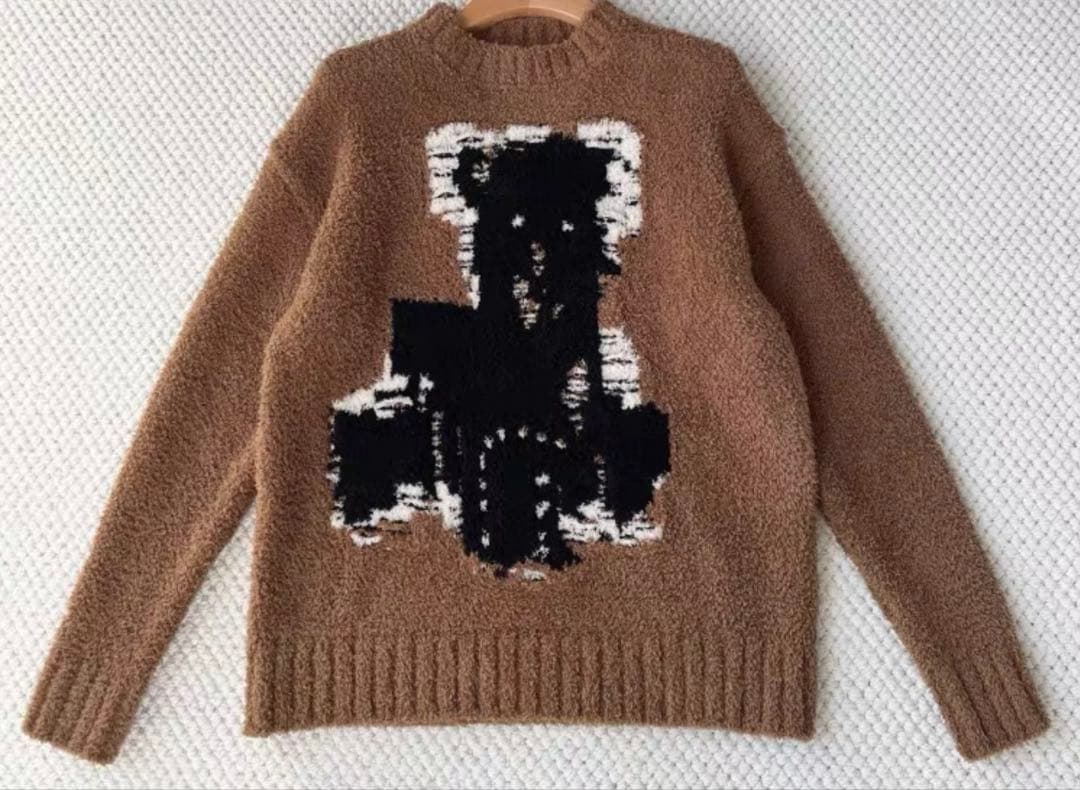 25AW Acne studios ブラウン クマモチーフ セーター S