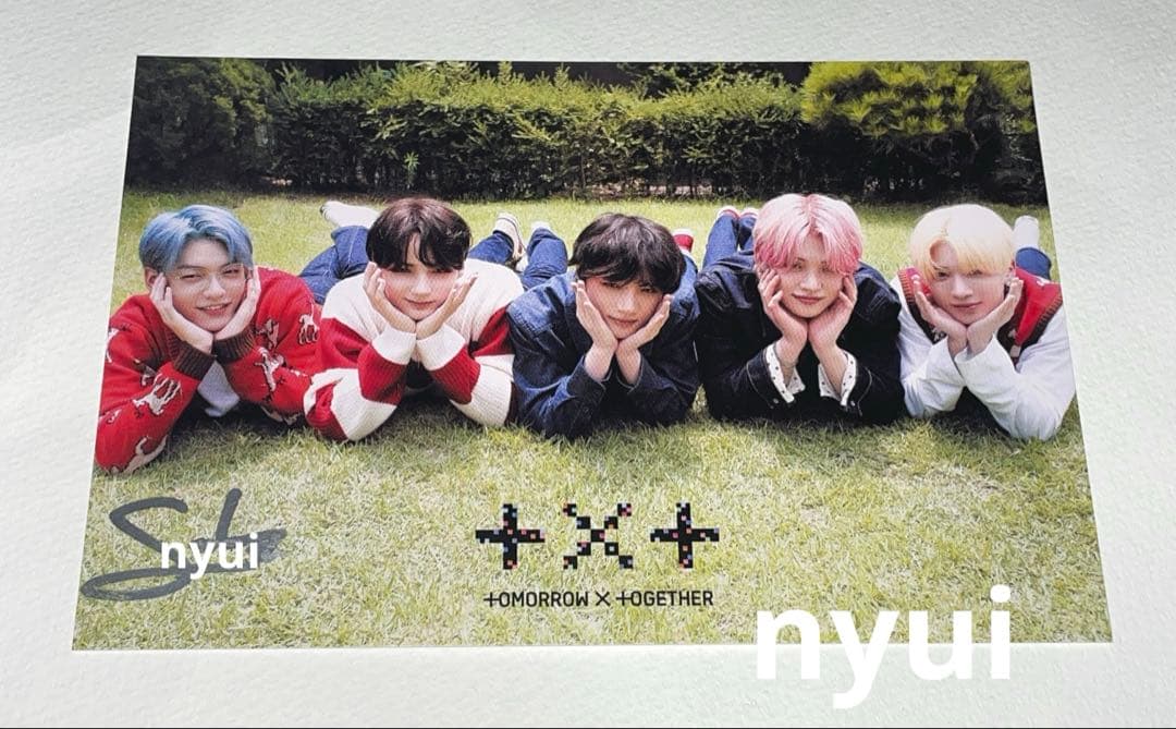 TXT スビン Bluehour 553 直筆サイン 限定 ポストカード 当選