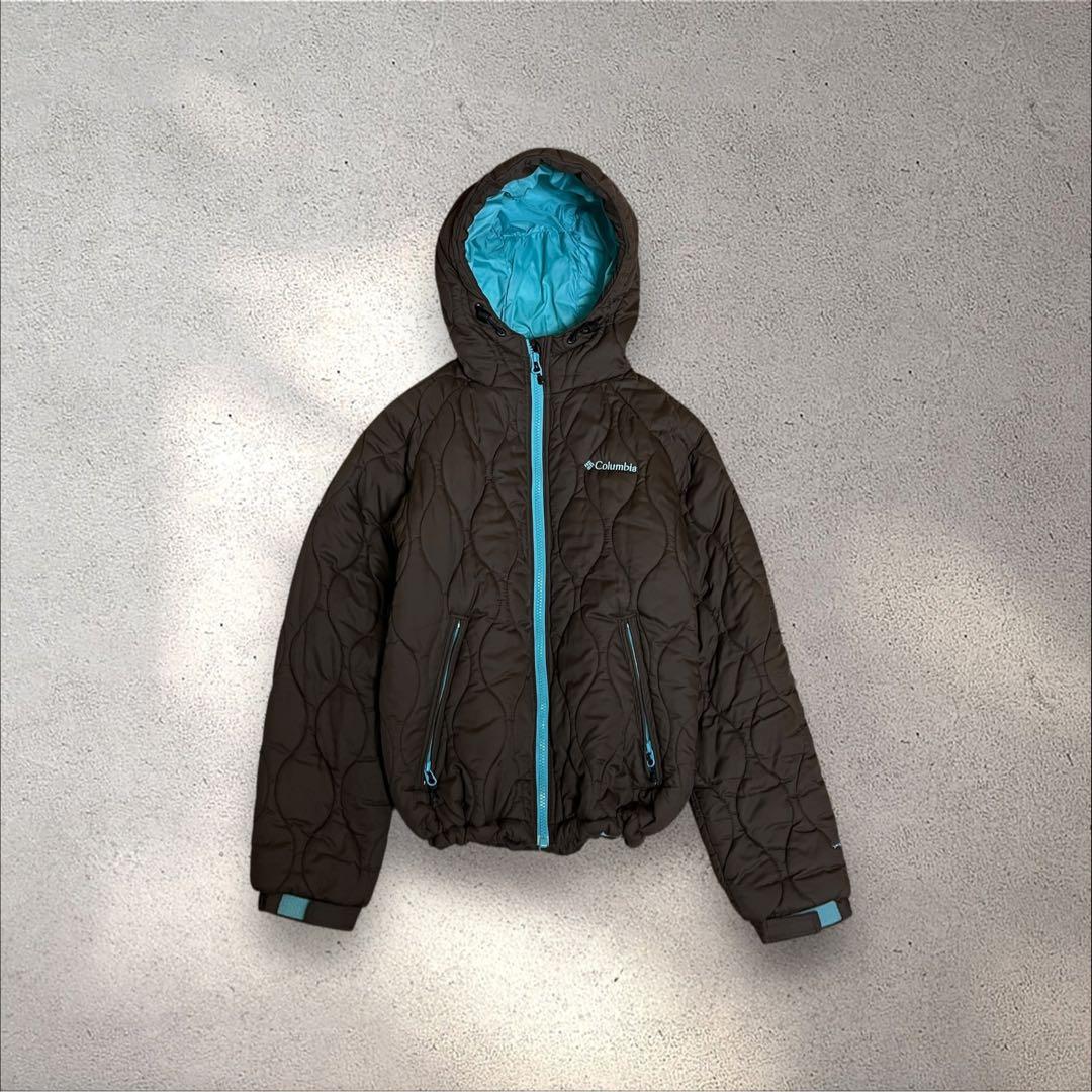 Columbia puffer jacket ドローコード　短丈　中綿　y2k Columbia puffer jacket 短丈 y2k 中綿 ドローコード Columbia 短丈