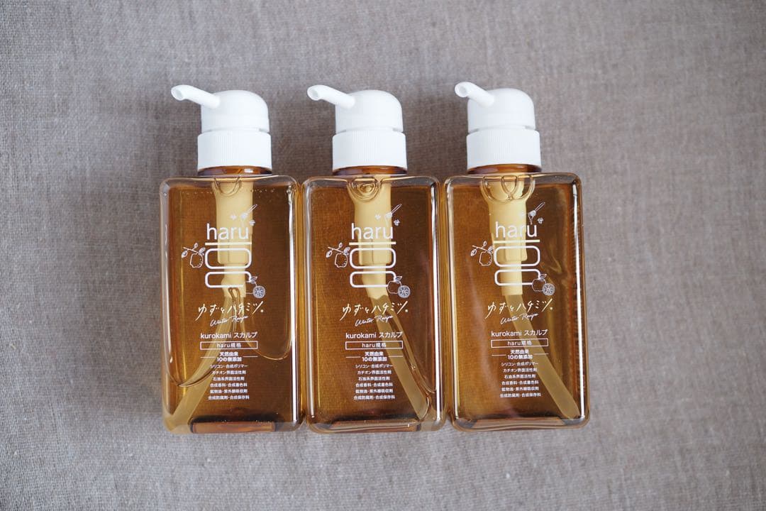 haru シャンプー 黒髪スカルプ （ウインターレシピ）400ml×3本