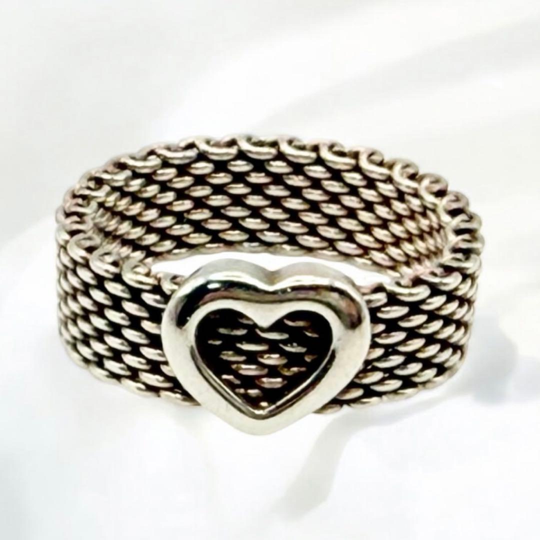 Tiffany & Co. サマセット　ハートリング 925シルバー　15号
