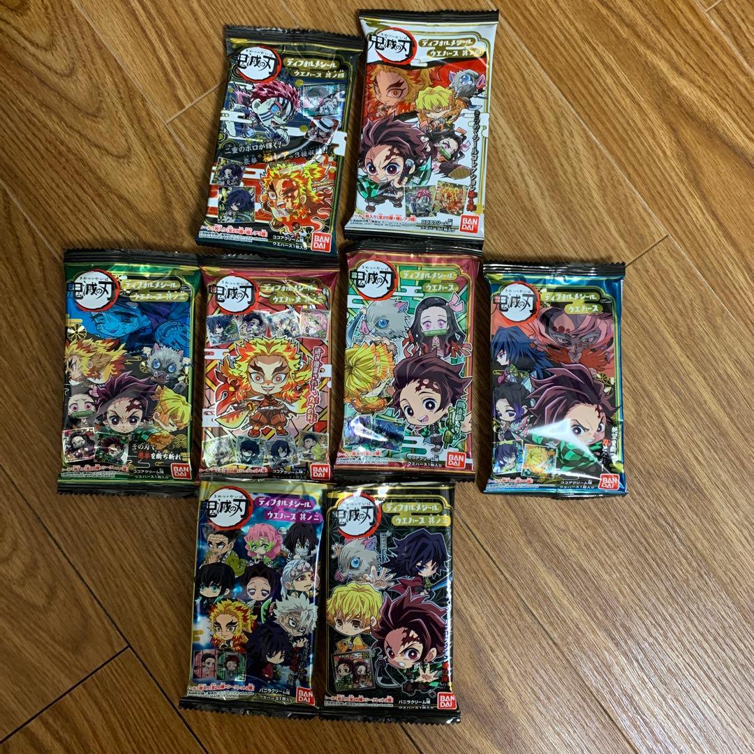 鬼滅の刃 デフォルメーション ウエハース 空袋 初弾 2弾 3弾 4弾