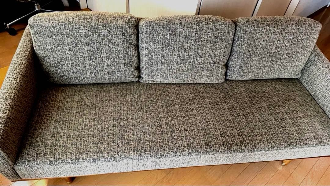 美品・限定値引き】フランネルソファ・FOLKE（フォルケ） 3人掛け