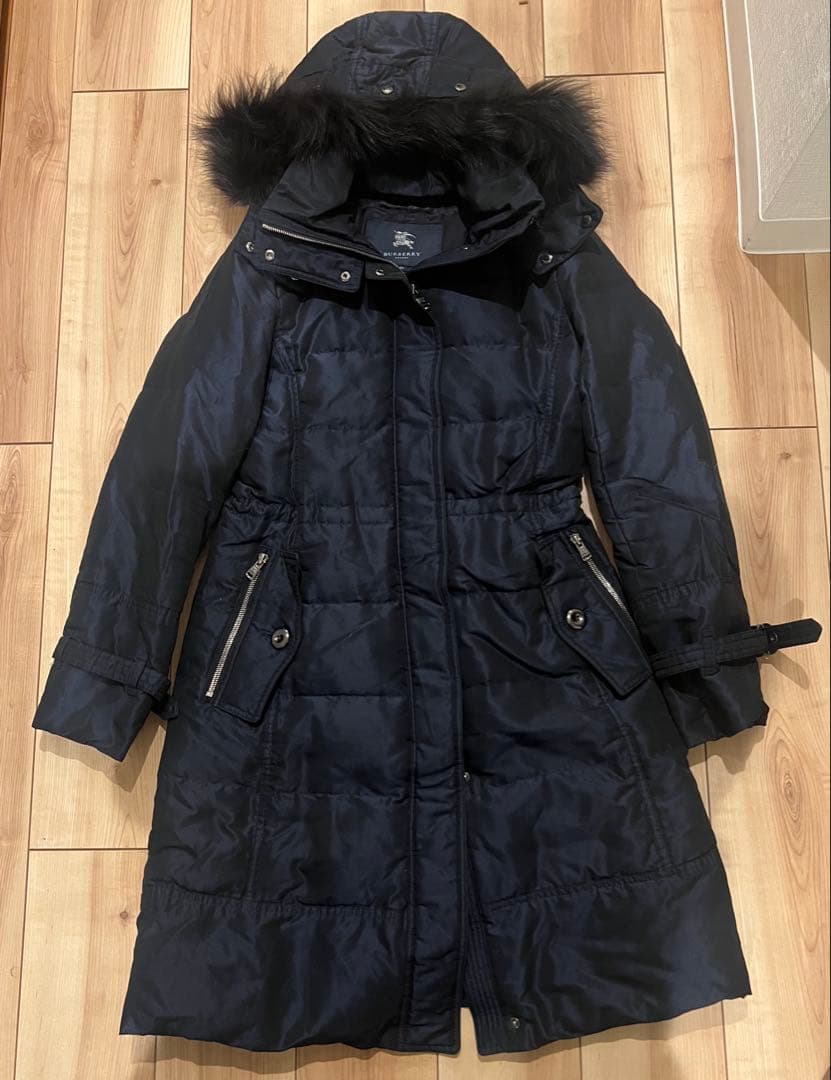 BURBERRY LONDON　ダウンロングコート　 40シャドーチェック
