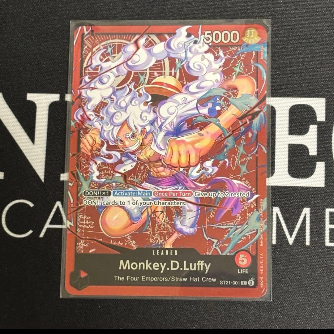 ワンピースカード ルフィ リーダー 海外限定イラスト ニカ - メルカリ