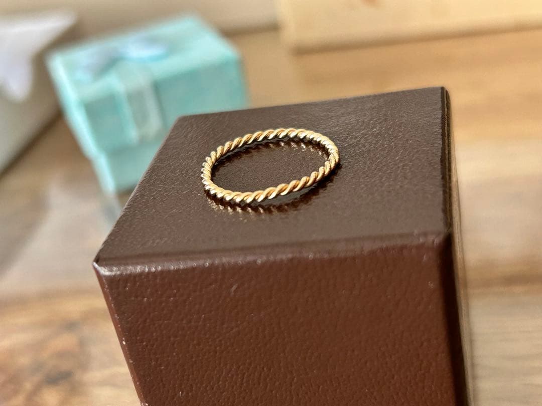 ヴァンドーム青山　K10アンティークシリーズ ツイストデザイン リング♯9