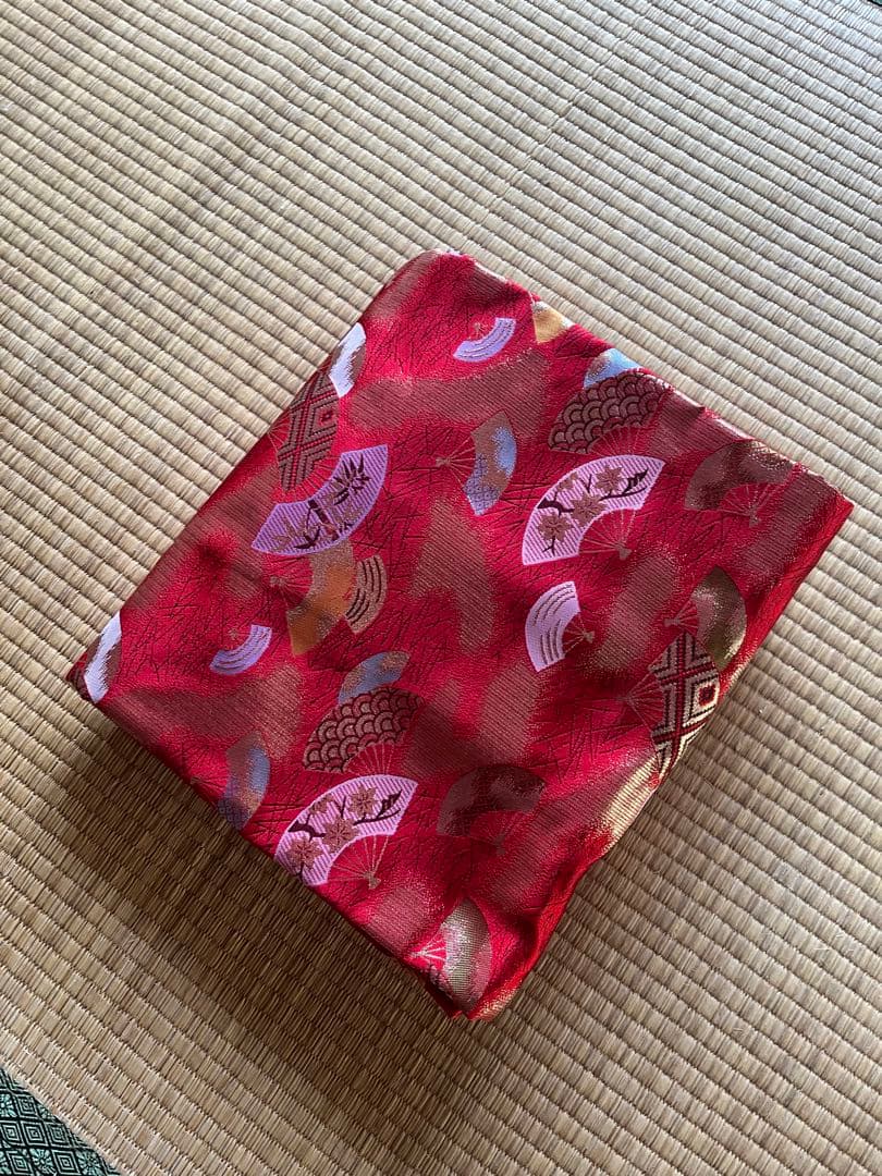 13絃用 お箏/お琴ケース 琴袋(丸袋) 赤系　柄物