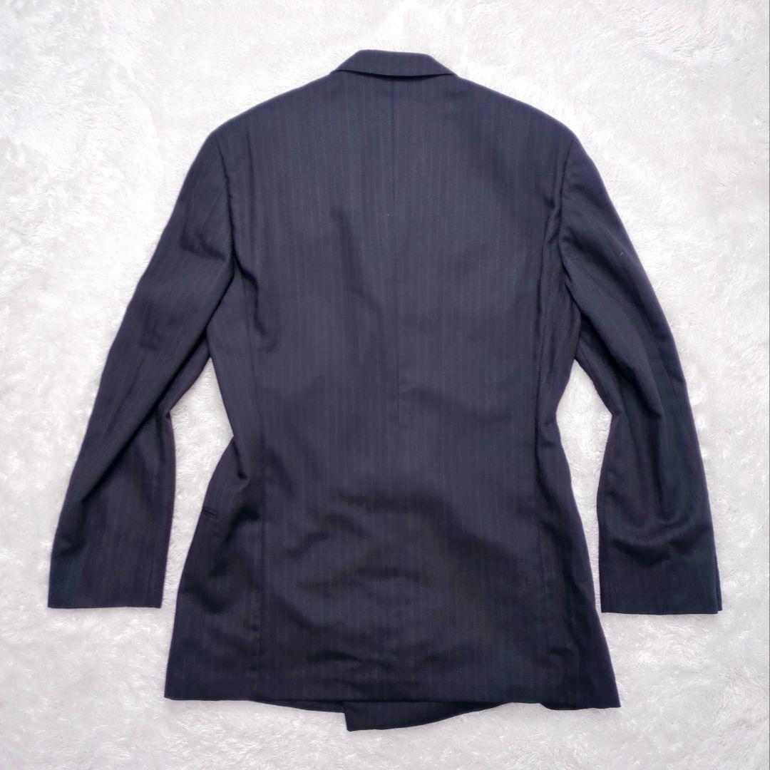 希少】ジョルジオアルマーニ スーツセットアップ XL ストライプ ダブル