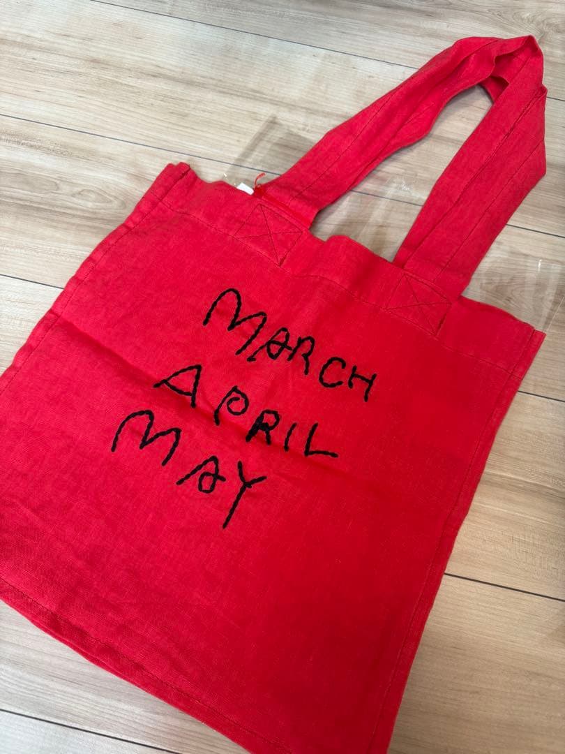 MarchAprilMay 赤 エコバッグ