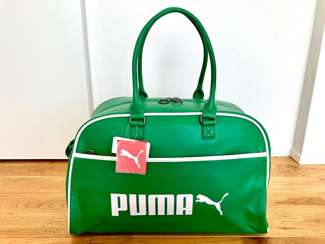 PUMA Classicデザイン ボストンバッグ グリーン 新品 - メルカリ
