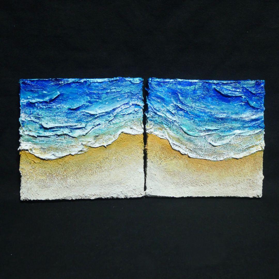 油絵 油彩 油彩画 絵 絵画 【海と波】 油絵 油彩 油彩画 絵 絵画 【海と波】 - メルカリ